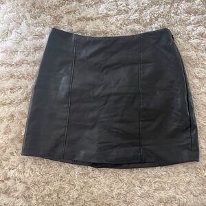 Scarlett Vegan Leather Mini Skort
